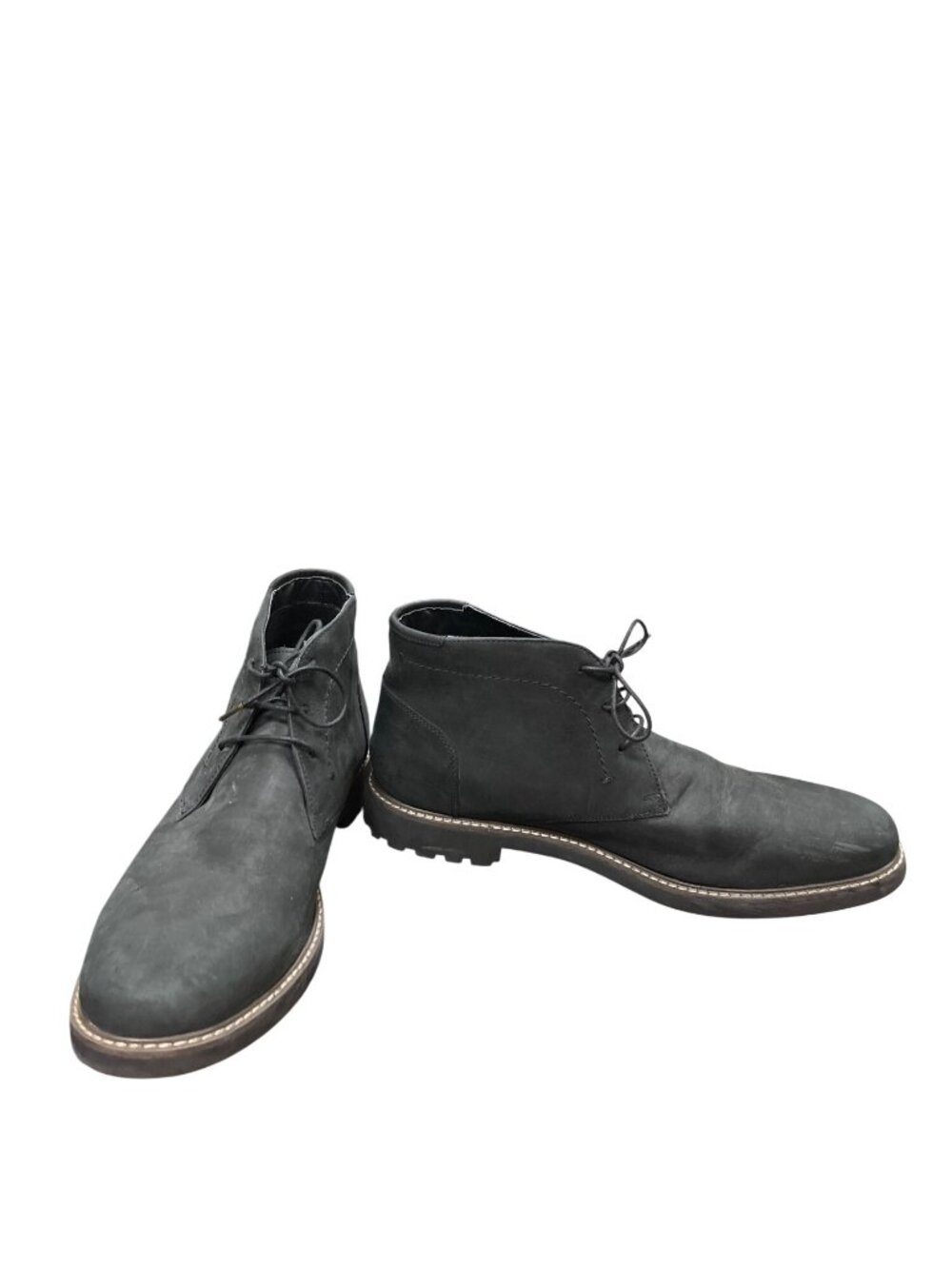 Florsheim mens black leather ankle chucka boots sz 13M SKU 10-418